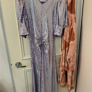 Glamorous Lavender Sequin Long Sleeve Dress